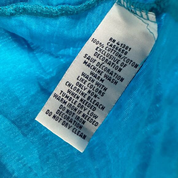 Polo Ralph Lauren Size Large Shirt Aqua Blue Custom Fit Tee Solid Basic Everyday - Picture 5 of 5